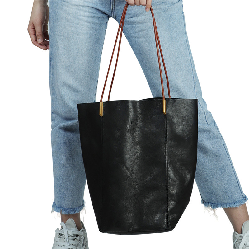Skræddersyet læder dametasker med stor kapacitet mulepose til kvinder (29)