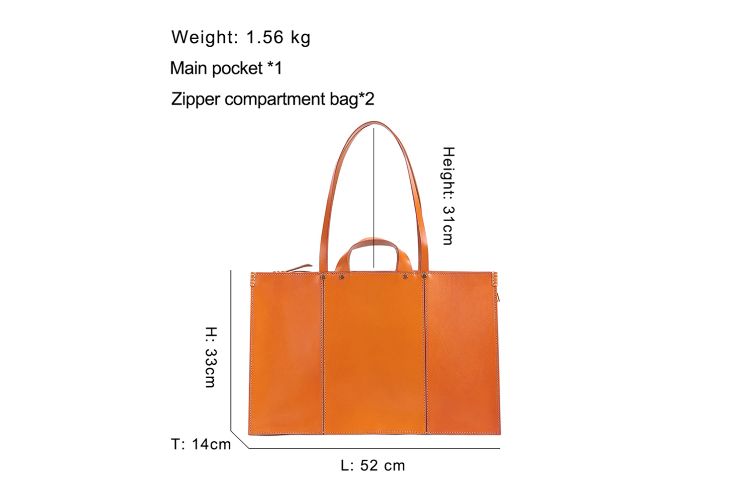 अनुकूलन योग्य चमड़ा महिला टोट बैग (2)