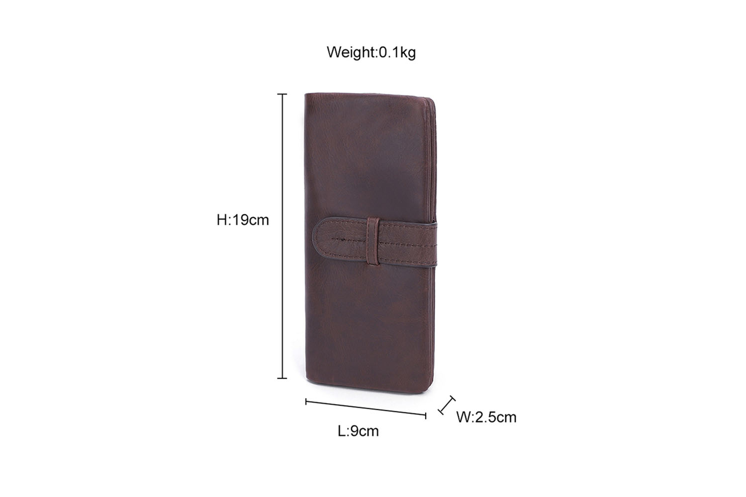 Настроюваний чоловічий шкіряний повсякденний вінтажний гаманець (3)
