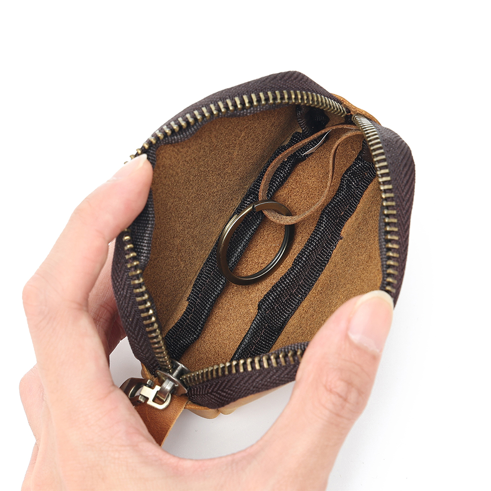 Prilagodljiva kožna uniseks torbica za novčiće (2)