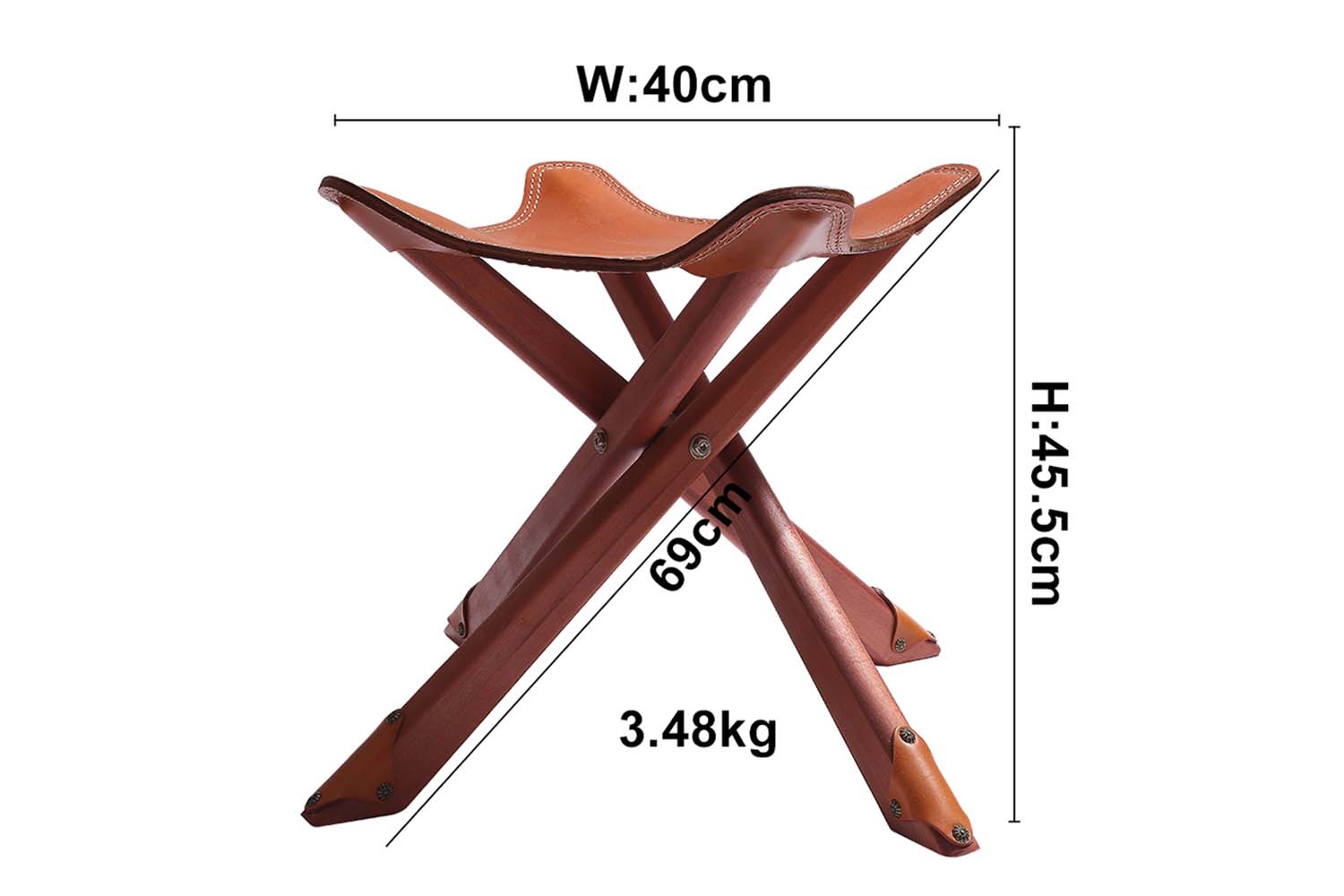 كرسي جلدي عتيق قابل للتخصيص (2)