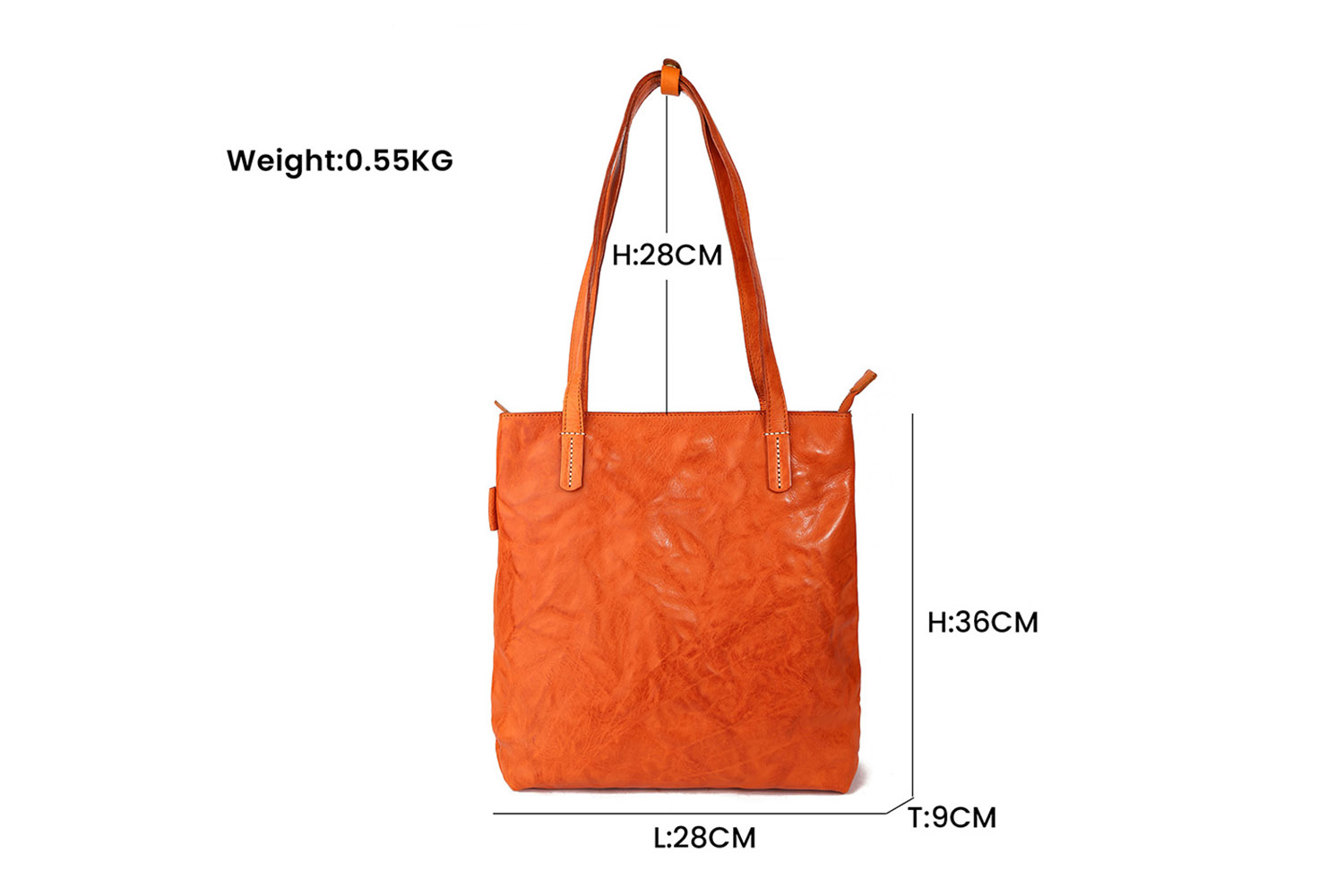 फैक्टरी अनुकूलित लोगो चमड़ा महिला टोट बैग (5)