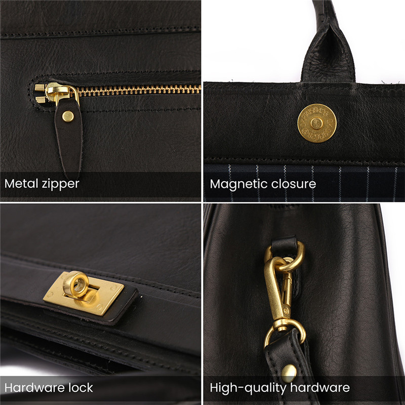 Tehtaan mittatilaustyönä valmistettu aito nahkainen naisten platinakäsilaukku (2)