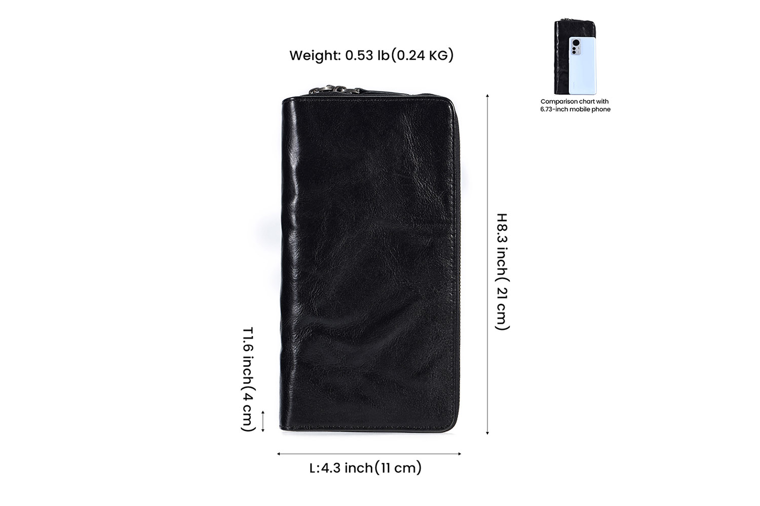Genuine Leather Clutch Bag Varume Bhizinesi Clutch Bag (1)