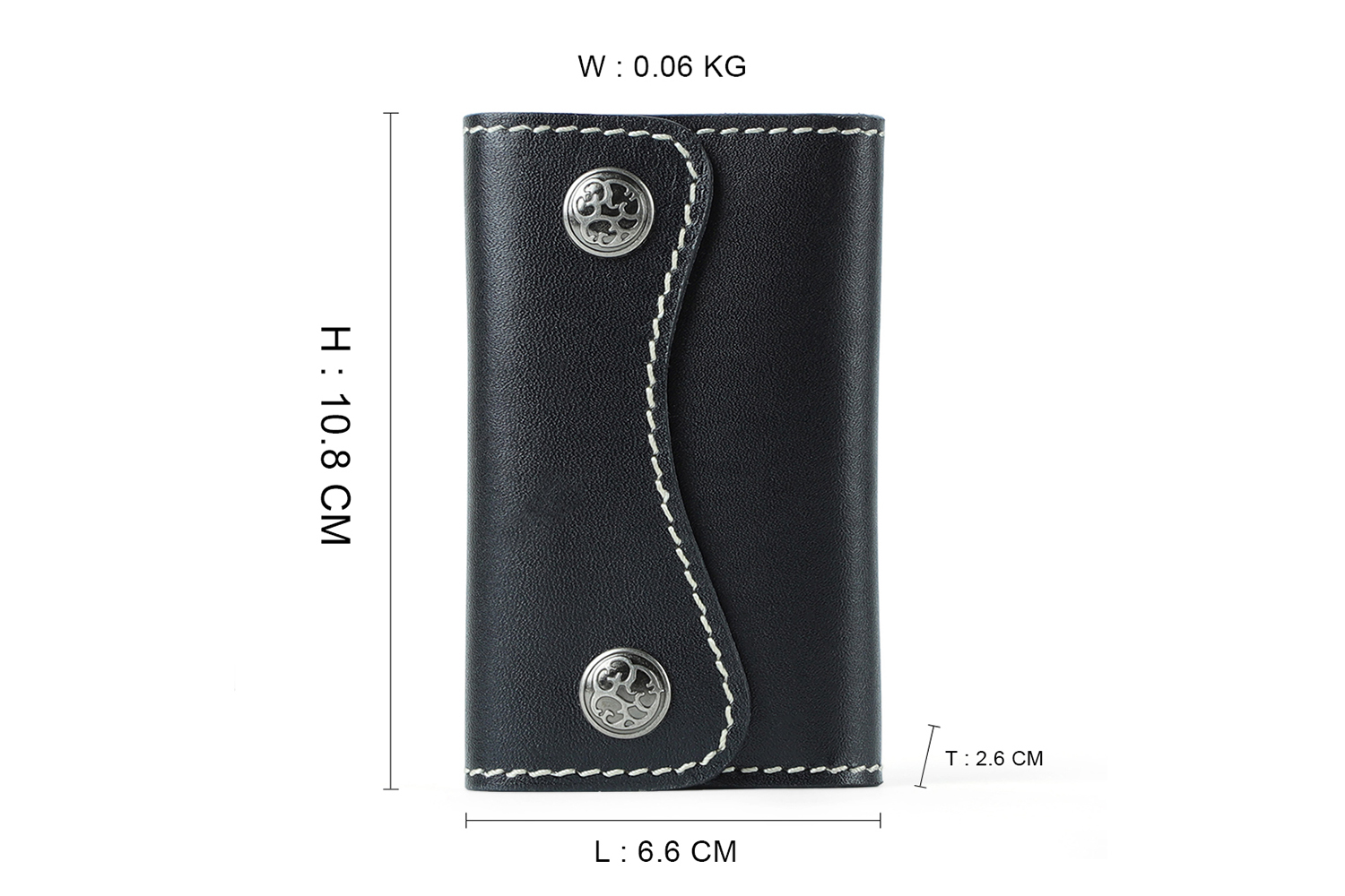 असली लेदर चाबी बैग बड़ी क्षमता वाली चाबी थैली (1)