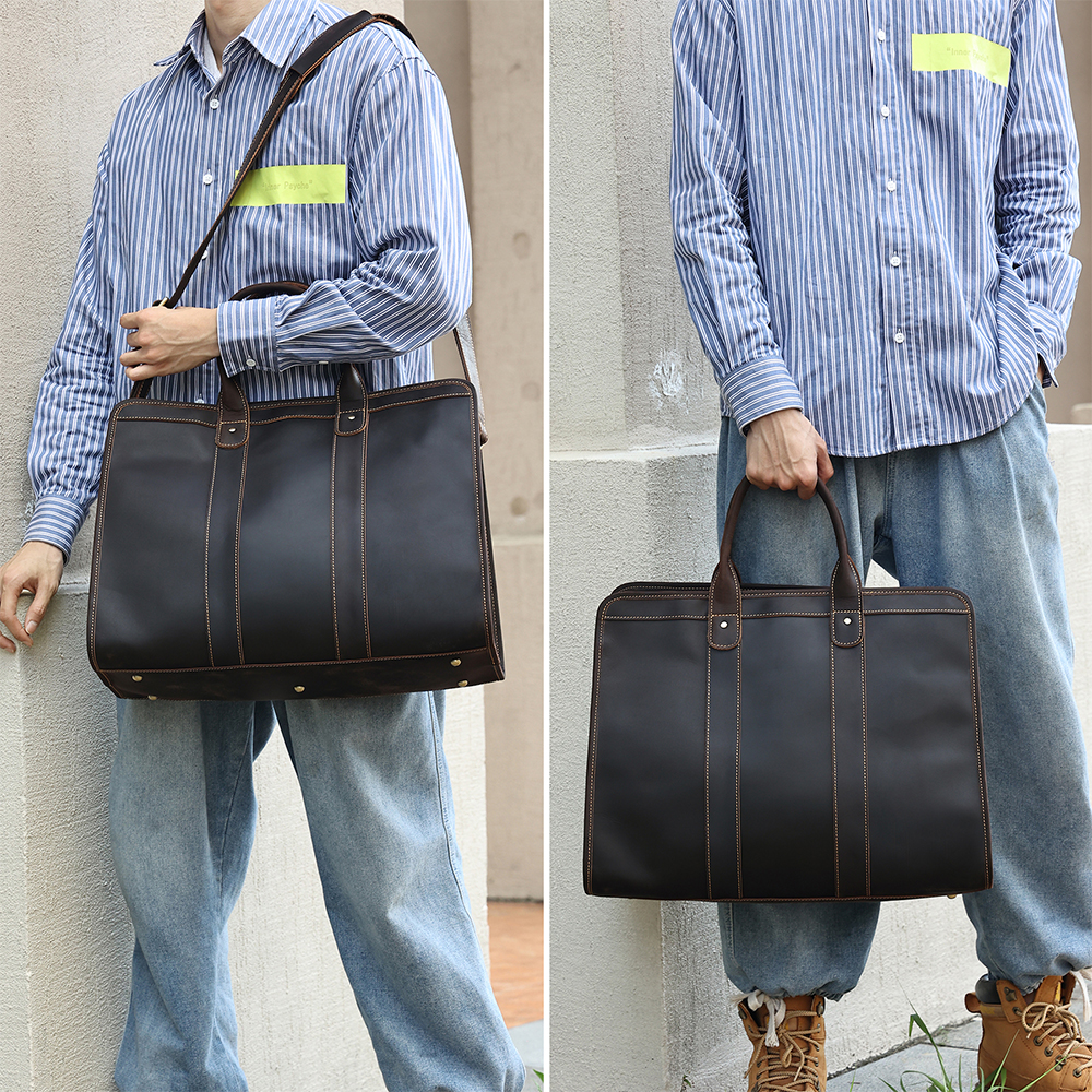 Genuine Leather Men's Business Handbag (5)