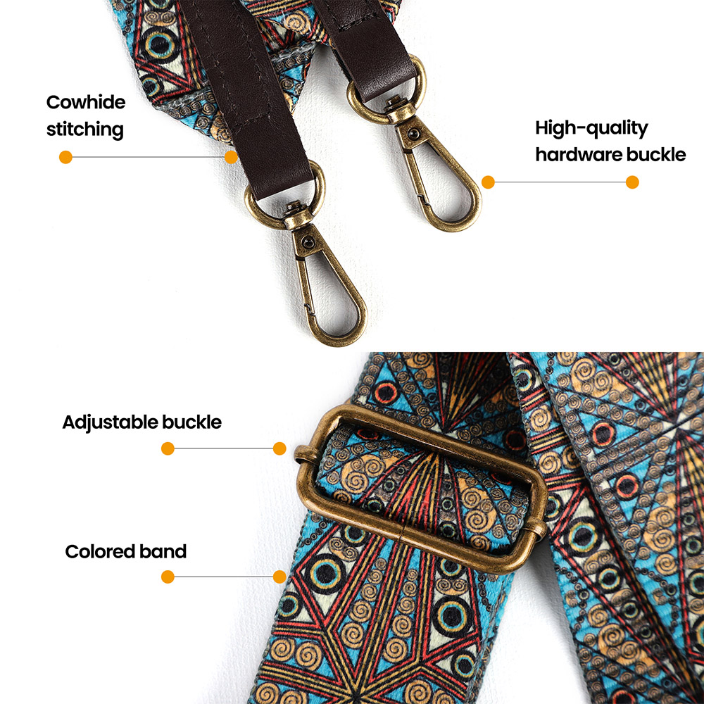 Valódi bőr táska kiegészítők férfi és női táskák szélesebb vállpánt (3)