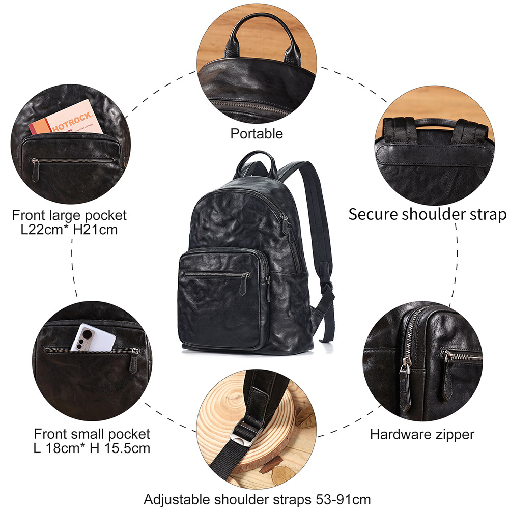 اعلیٰ معیار کا مردوں کا سیاہ چمڑے کا بزنس بیگ (3)