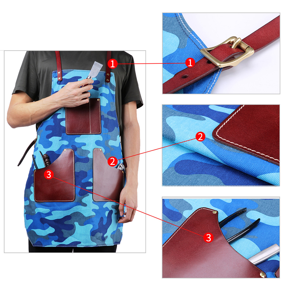 High-end na naka-customize na denim apron (3)