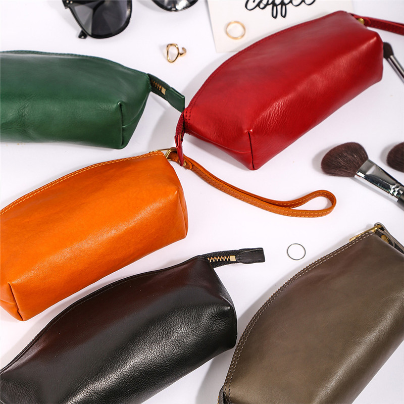 Висококвалитетна прилагодена женска чанта за спојка со штавената кожа од зеленчук (5)