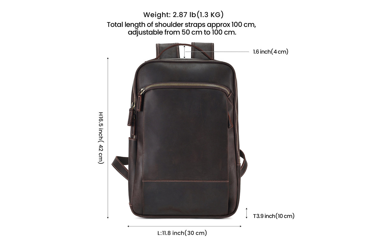 Vysoko kvalitná prispôsobená kožená pánska vintage taška cez rameno (1)