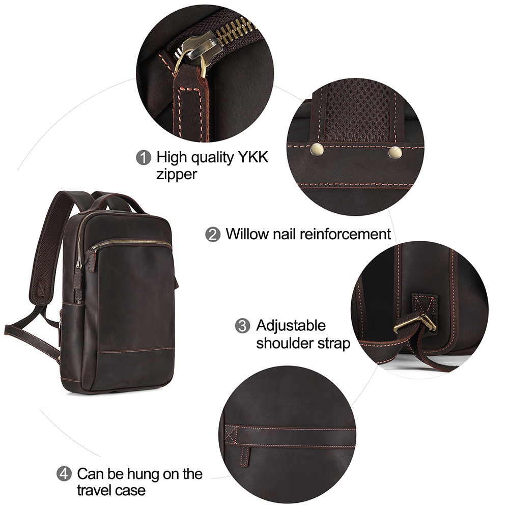 Yüksek kaliteli özelleştirilmiş deri erkek vintage omuz çantası (4)