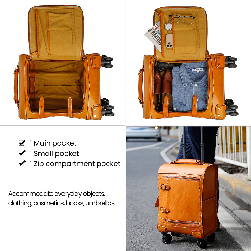 Bőr poggyász Gyári testreszabott bőrönd (2)