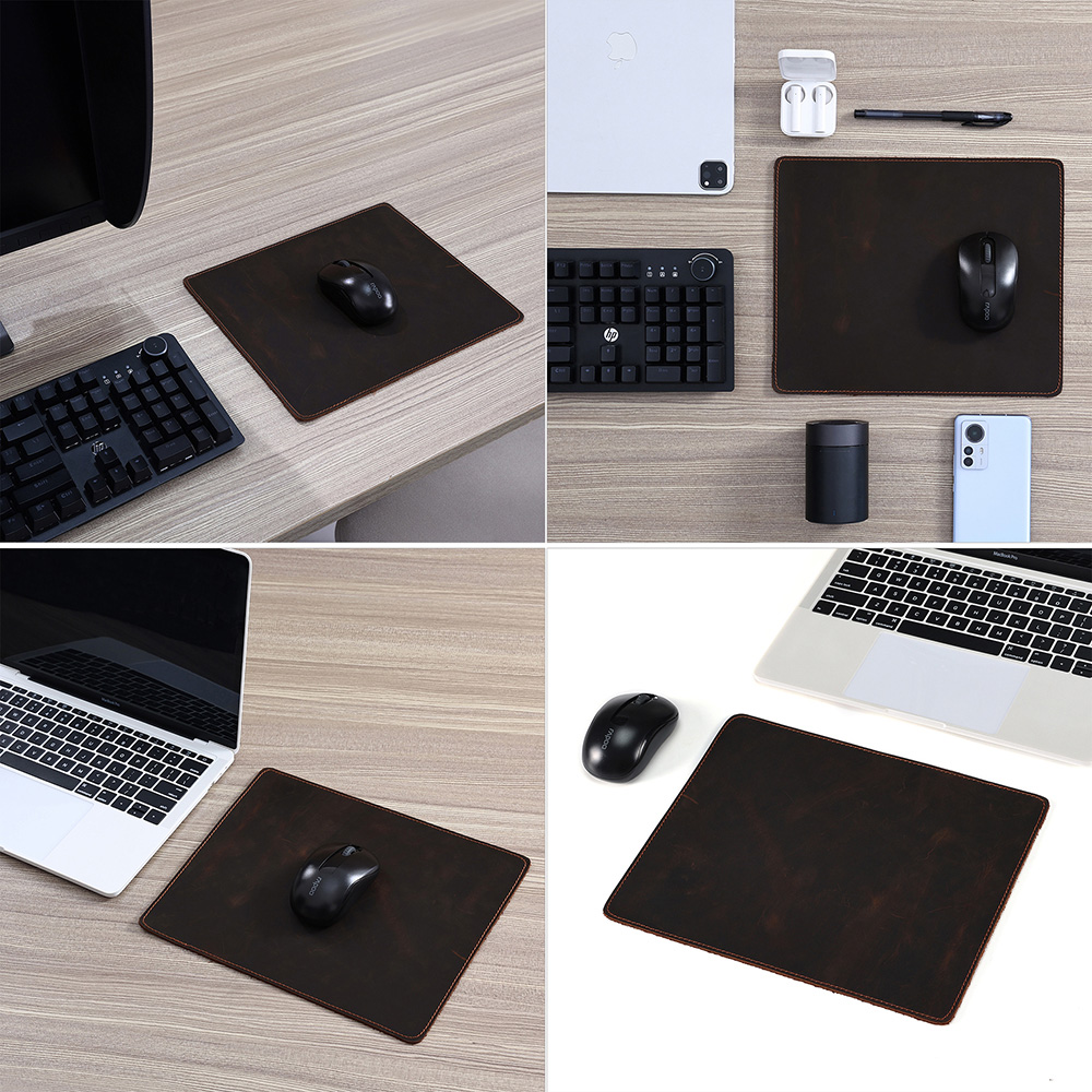 Genuine Leather Office Mouse Pad (3)