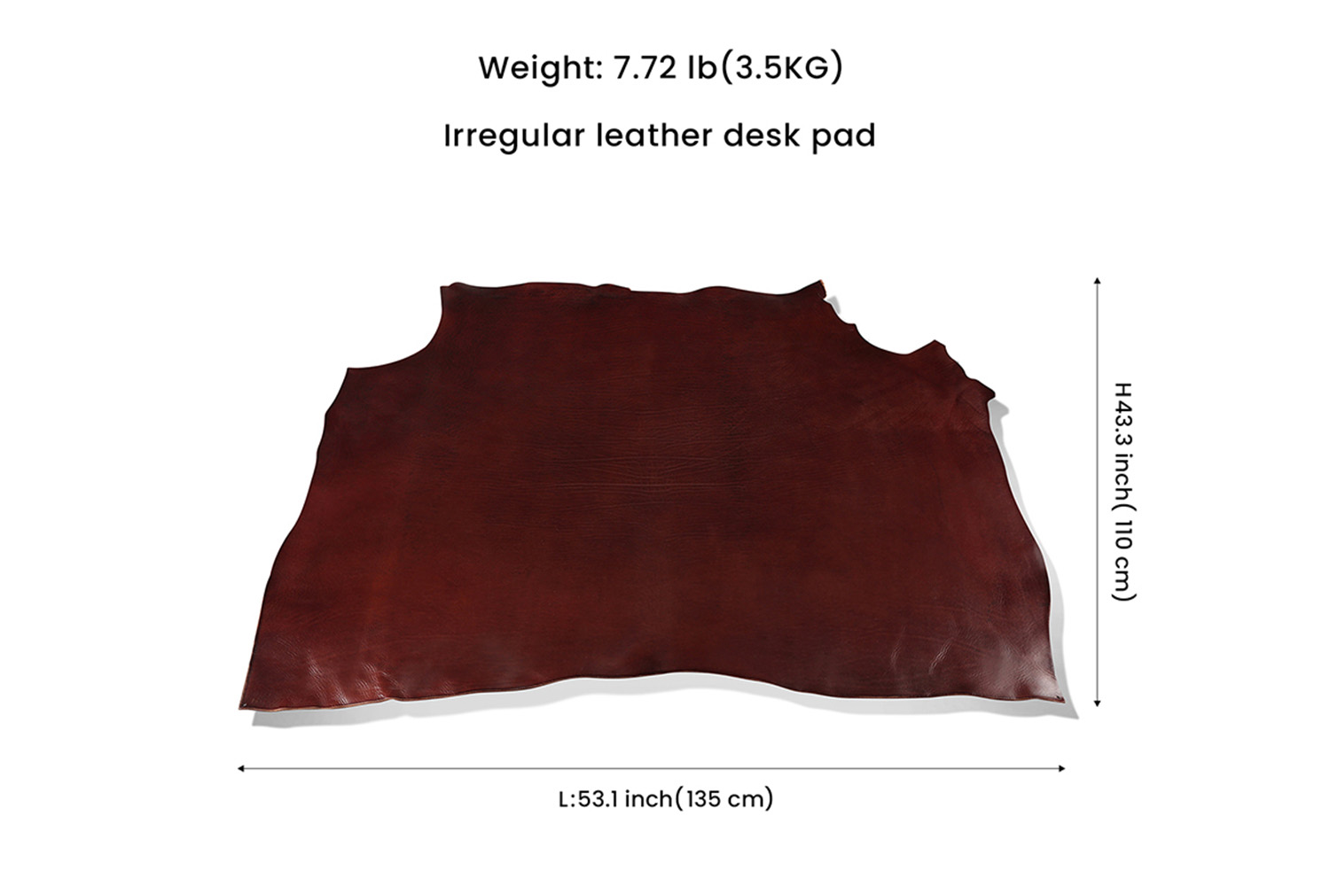 Genuine Leather Whole Leather Irregular Table Mat Mouse Pad (1)