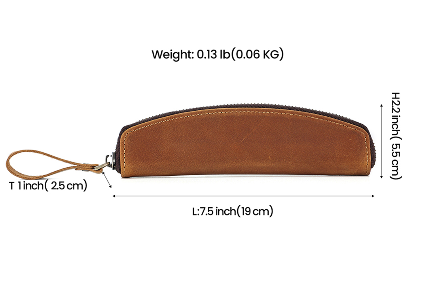 High-end customized organizer leather creative pencil case (4)