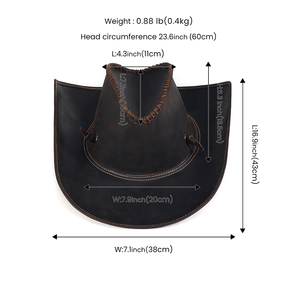 Leather sunshade hat (7)