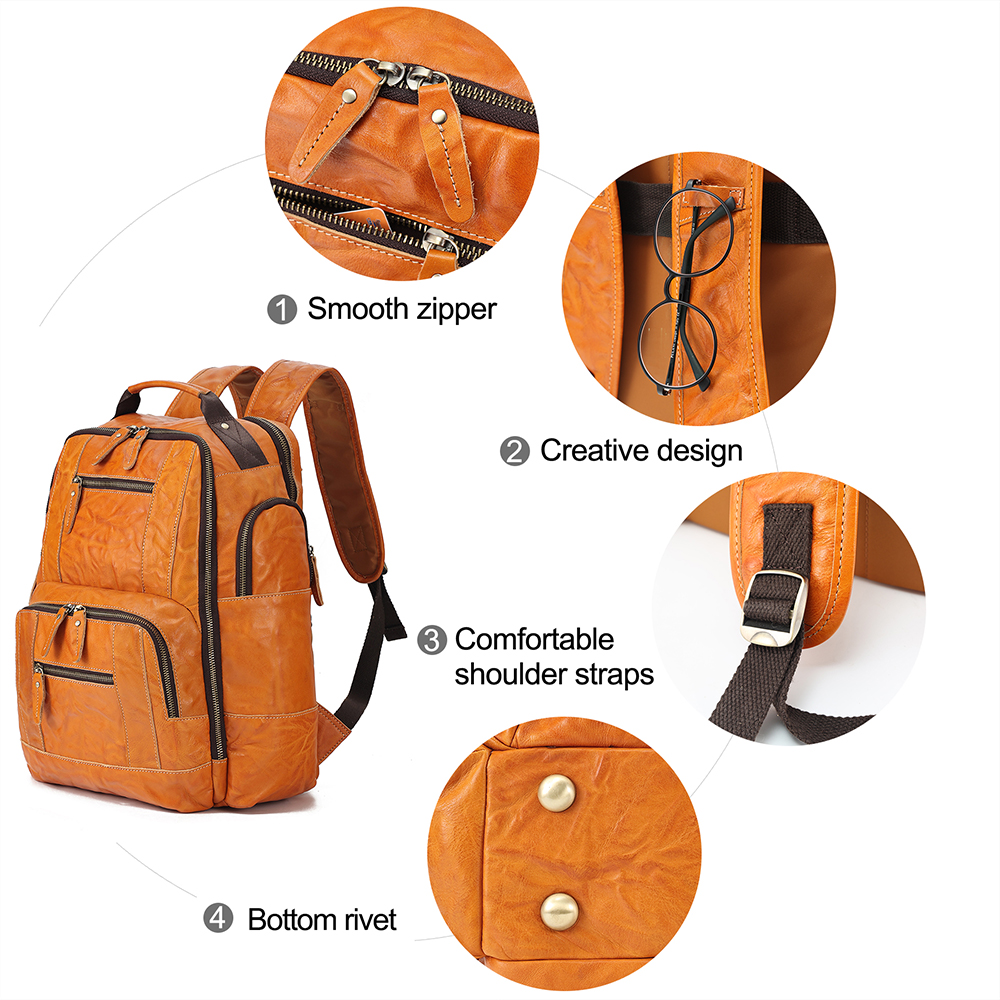 Vegetable tanned leather backpack (43)