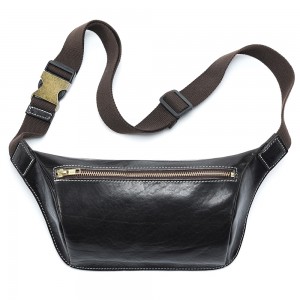 Vegetable tanned leather chest bagwaist bag (15)