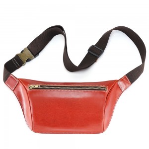 Vegetable tanned leather chest bagwaist bag (2)