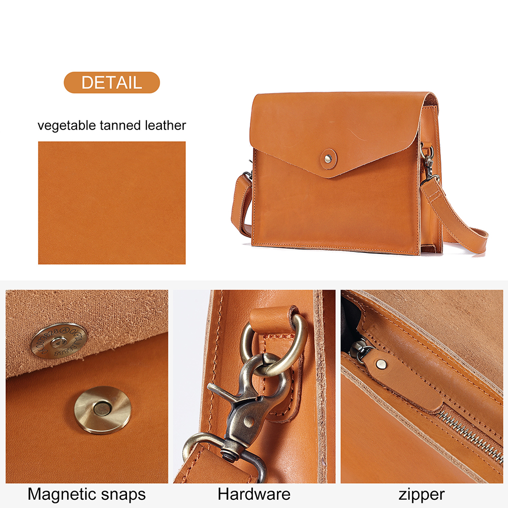 Vegetable tanned leather mailman bag (5)